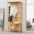 Suport haine, en.casa, Vemb, 185 x 80 x 45 cm, bambus, natur, 40 kg HausGarden Leisure