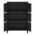Dulap, en.casa, PXSL-0185 Hamina, 113 x 80 x 40 cm, otel, negru, cu 6 usi si 3 rafturi HausGarden Leisure