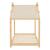 Pat copii, en.casa, PXSD-0002 Brome HKSM, 200 x 90 cm, brad, spuma rece, natur, cu saltea HausGarden Leisure
