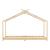 Pat copii, en.casa, PXSD-0002 Brome HKSM, 200 x 90 cm, brad, spuma rece, natur, cu saltea HausGarden Leisure
