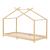 Pat copii, en.casa, PXSD-0002 Brome HKSM, 200 x 90 cm, brad, spuma rece, natur, cu saltea HausGarden Leisure