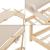 Pat copii, en.casa, PXSD-0002 Brome HKSM, 200 x 90 cm, brad, spuma rece, natur, cu saltea HausGarden Leisure