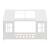 Pat casuta copii design semi deschis Tostedt 140x200 cm brad alb [en.casa] HausGarden Leisure