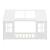 Pat casuta copii design semi deschis Tostedt 90x200 cm brad alb [en.casa] HausGarden Leisure