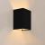Set 3 bucati lampa de perete Schwerin negru [lux.pro] HausGarden Leisure