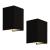 Set 2 bucati lampa de perete Schwerin negru [lux.pro] HausGarden Leisure