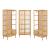 Set garderoba, en.casa, 1x PXNB-0706 - 2x PXNB-0707 Trundholm - Vemb, 185 x 240 x 45 cm, bambus, natur HausGarden Leisure