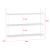 Set 4 raft perete Strängnäs 50x60x15cm otel alb mat [en.casa] HausGarden Leisure