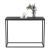Masa, en.casa, PXXM-0077 Kittila, 80 x 100 x 30 cm, metal, mdf, efect marmura, negru HausGarden Leisure