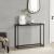 Masa, en.casa, PXXM-0077 Kittila, 80 x 100 x 30 cm, metal, mdf, efect marmura, negru HausGarden Leisure