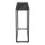 Masa, en.casa, PXXM-0077 Kittila, 80 x 100 x 30 cm, metal, mdf, efect marmura, negru HausGarden Leisure