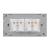 Priza Dubla cu Rama din Sticla LUXION, Standard Italian, 4M SmartElectro IntelligentHouse