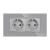 Priza Dubla cu Rama din Sticla LUXION, Standard Italian, 4M SmartElectro IntelligentHouse