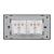 Priza Dubla cu Rama din Sticla LUXION, Standard Italian, 4M SmartElectro IntelligentHouse