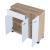 Comoda Bobeck 72x80x28cm stejar/alb [en.casa] HausGarden Leisure