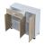 Comoda Bobeck 72x80x28cm alb/stejar [en.casa] HausGarden Leisure