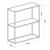 Konsolentisch Konnevesi 85x80x30cm Schwarz/Transparent [en.casa] HausGarden Leisure
