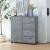 Dulap pantofi, en.casa, PXFF-3566 Dobritz, 84 x 80 x 28 cm, pal, efect beton, cu 1 usa si 4 sertare HausGarden Leisure