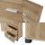 Dulap pantofi, en.casa, PXFF-3565 Dobritz, 84 x 80 x 28 cm, pal, stejar, cu 1 usa si 4 sertare HausGarden Leisure