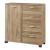 Dulap pantofi, en.casa, PXFF-3565 Dobritz, 84 x 80 x 28 cm, pal, stejar, cu 1 usa si 4 sertare HausGarden Leisure