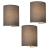 Set 3 buc lampa perete HT191020 tesatura 20 cm gri 1 x E27, max. 60W HausGarden Leisure