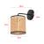 Set 2 bucati aplice perete Southend neu 40W 1xE14 negru bej [lux.pro] HausGarden Leisure