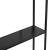Raft, en.casa,  PXSL-0210 Jamijarvi, 90 x 75 x 18 cm, otel, negru mat, cu 7 polite depozitare, montabil pe perete HausGarden Leisure