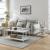 Masuta cafea Kumlinge 110x55x47cm metal alb [en.casa] HausGarden Leisure