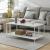 Masuta cafea Kumlinge 110x55x47cm metal alb [en.casa] HausGarden Leisure