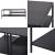 Masuta cafea Kumlinge 40x110x55cm metal negru [en.casa] HausGarden Leisure