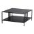 Masuta cafea Kumlinge 40x80x80cm metal negru [en.casa] HausGarden Leisure