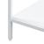 Raft, en.casa, PXSL-0172 Kumlinge, 80 x 35 x 35 cm, otel, alb, cu 3 polite depozitare, de sine statator HausGarden Leisure