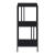 Raft, en.casa, PXSL-0171 Kumlinge, 80 x 35 x 35 cm, otel, negru, cu 3 polite depozitare, de sine statator HausGarden Leisure