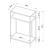 Masa, en.casa, PXSL-0169 Kumlinge, 85 x 55 x 30 cm, otel, negru, cu rafturi HausGarden Leisure