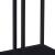 Masa, en.casa, PXSL-0169 Kumlinge, 85 x 55 x 30 cm, otel, negru, cu rafturi HausGarden Leisure