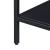 Masa, en.casa, PXSL-0169 Kumlinge, 85 x 55 x 30 cm, otel, negru, cu rafturi HausGarden Leisure