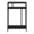 Masa, en.casa, PXSL-0169 Kumlinge, 85 x 55 x 30 cm, otel, negru, cu rafturi HausGarden Leisure