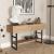 Masa consola Lappeenranta 76x139x43cm stejar/negru [en.casa] HausGarden Leisure