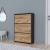 Dulap pantofi Aurskog 110x73,5x24cm pal antracit/stejar [en.casa] HausGarden Leisure