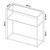 Masa consola Kuhmo 80x80x30cm metal alb cu blat sticla [en.casa] HausGarden Leisure