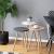 Set 3 masute Hjørring masuri diferite alb gri roz [en.casa] HausGarden Leisure