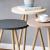 Set 3 masute Hjørring masuri diferite alb gri roz [en.casa] HausGarden Leisure