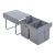 Cos gunoi incorporabil Froland 2x15L [en.casa] HausGarden Leisure