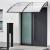 Copertina Vordach 300x100cm negru/transparent [en.casa] HausGarden Leisure
