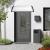 Copertina, en.casa, ACVD-07017 Vordach, 100 x 100 cm, policarbonat, aluminiu, plastic, negru, transparent HausGarden Leisure