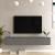 Comoda TV Lapinlahti 29,5x180x31,5cm negru/efect beton [en.casa] HausGarden Leisure
