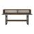 Masa consola Lappeenranta 76x139x43cm stejar inchis/negru [en.casa] HausGarden Leisure