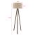 Lampa de podea Newport 140 cm 1 x E27  mdf textil 20 W maro maro deschis [lux.pro] HausGarden Leisure