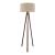 Lampa de podea Newport 140 cm 1 x E27  mdf textil 20 W maro maro deschis [lux.pro] HausGarden Leisure