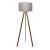 Lampa de podea Newport 140 cm 1 x E27  mdf textil 20 W maro gri [lux.pro] HausGarden Leisure